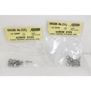 Get Your DIY Project Started with Lot of 2 Stanley Hardware 12ct Steel Zinc Plat
